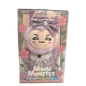Mochi Monster Plush Doll Pendant– Cute Collectible – New in Box (Purple)